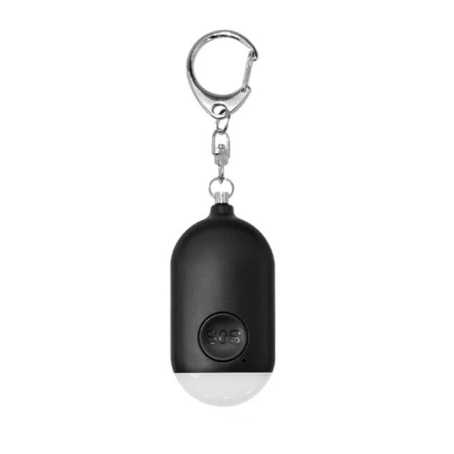 W&G SHIELD SOS Waterproof Personal Alarm with LED Light and Activation Button, Black