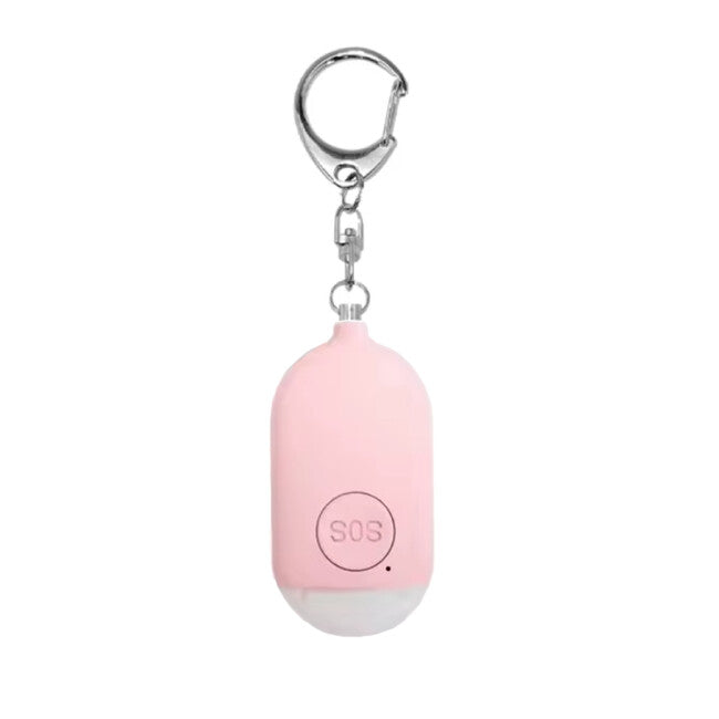 W&G Shield SOS Waterproof Personal Alarm with LED Light and Activation Button, Pink