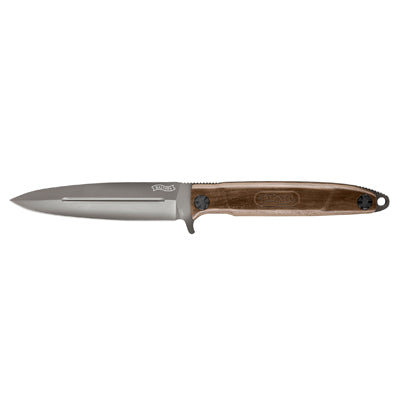 Walther Blue Wood Spear Point Knife, Walnut