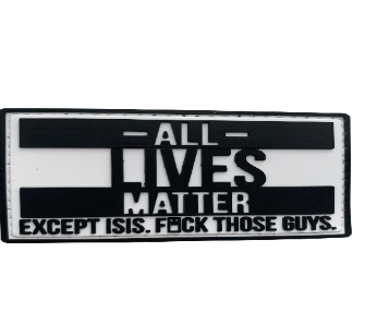WARAGOD All Lives Matter PVC Patch