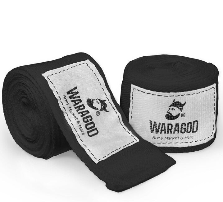 WARAGOD Boxing Wraps 3.5m, Black