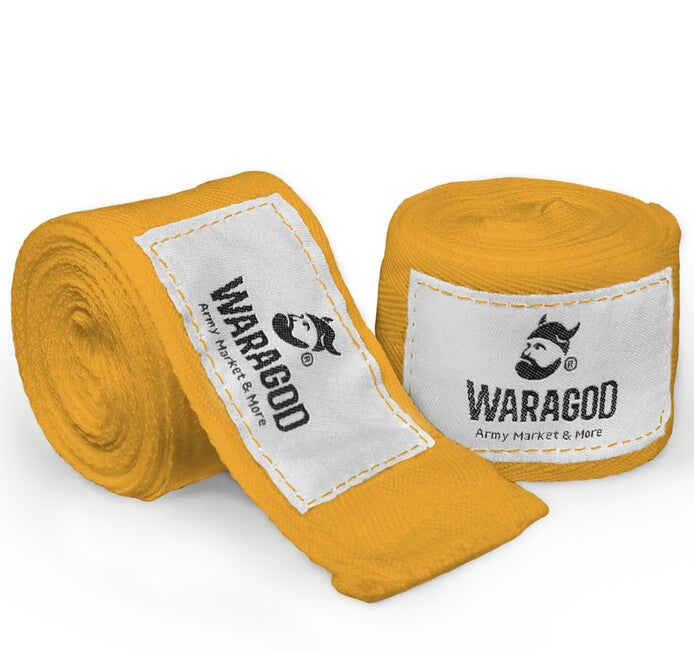 WARAGOD Boxing Wraps 3.5m, Yellow