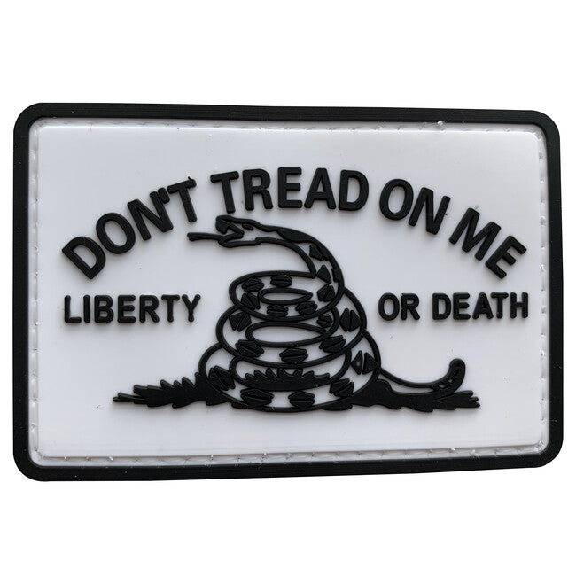 WARAGOD Don't Tread on me PVC Patch, White