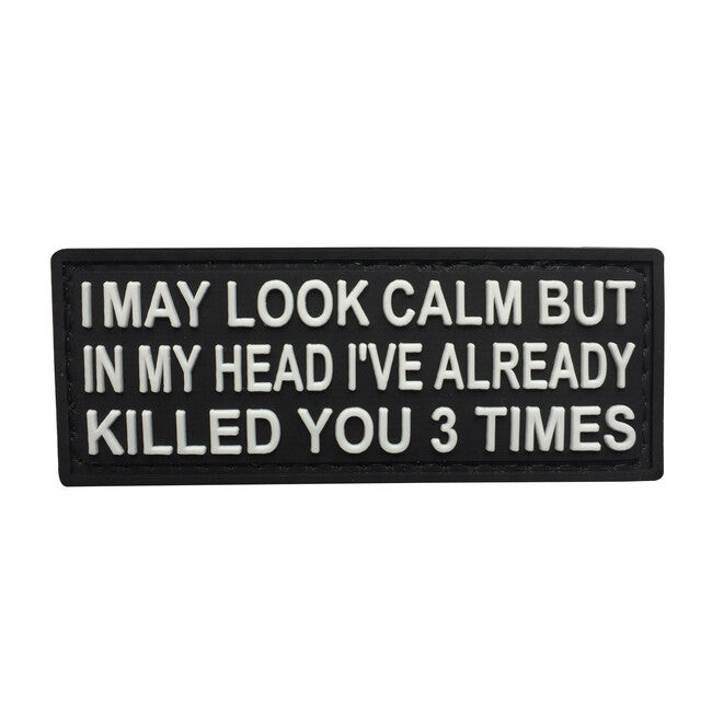 WARAGOD I may look Calm PVC Patch