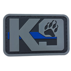 WARAGOD K9 Paw PVC Patch, Black Grey