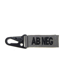 WARAGOD Karabiner Blood Type AB- Negative, Grey