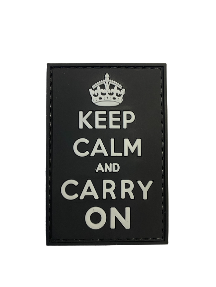 WARAGOD Keep Calm and Carry On PVC Patch