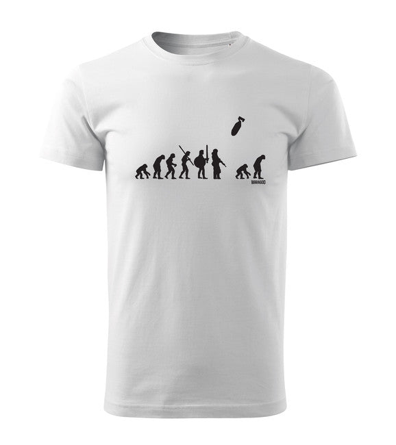 DRAGOWA Czech Large Emblem T-Shirt, Black 160g/m2, White