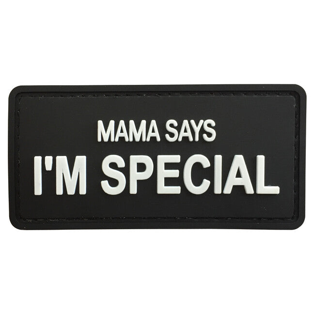 WARAGOD Mama Says PVC Patch, Black/White