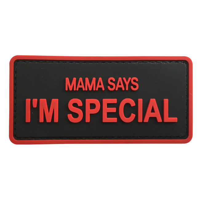 WARAGOD Mama Says PVC Patch, Black Red