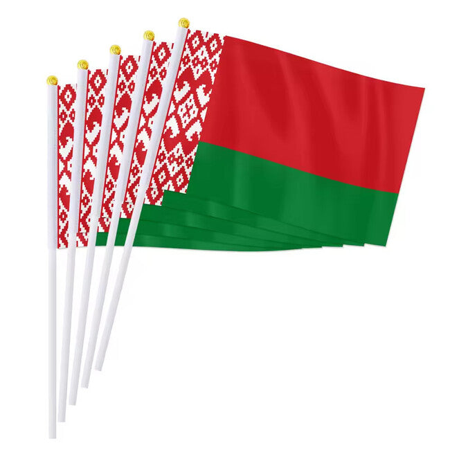 WARAGOD Waving Flag 30 x 40 cm, Belarus