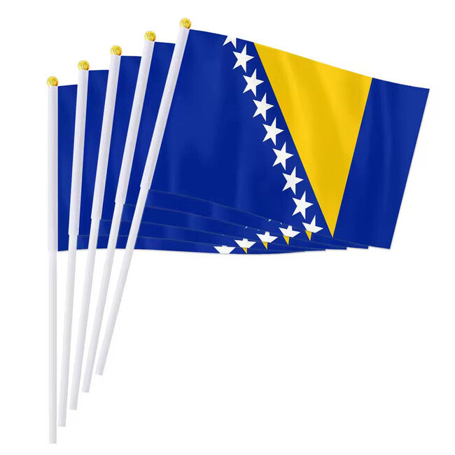 WARAGOD Waving Flag 30 x 40 cm, Bosnia and Herzegovina