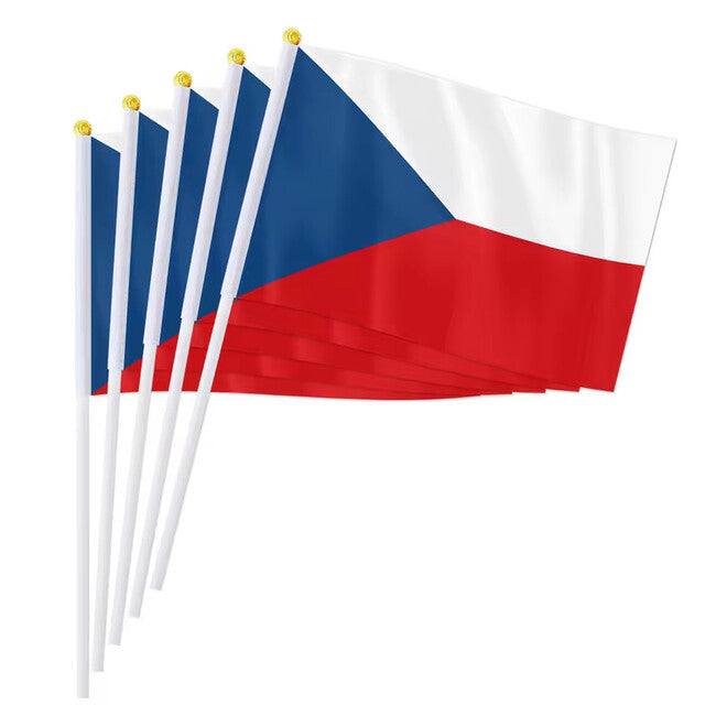 WARAGOD Waving Flag 30 x 40 cm, Czech Republic