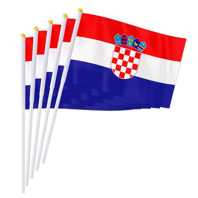 WARAGOD Waving Flag 30 x 40 cm, Croatia