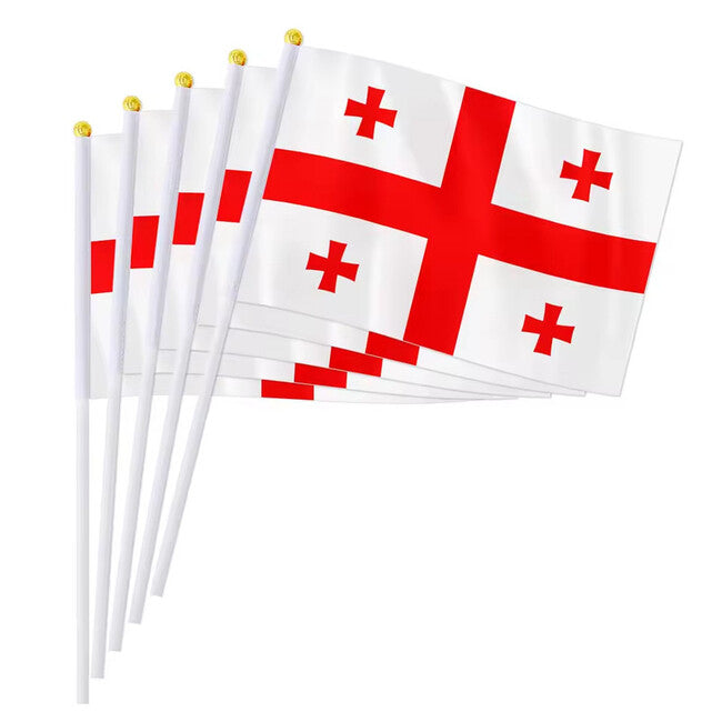 WARAGOD Waving Flag 30 x 40 cm, Georgia