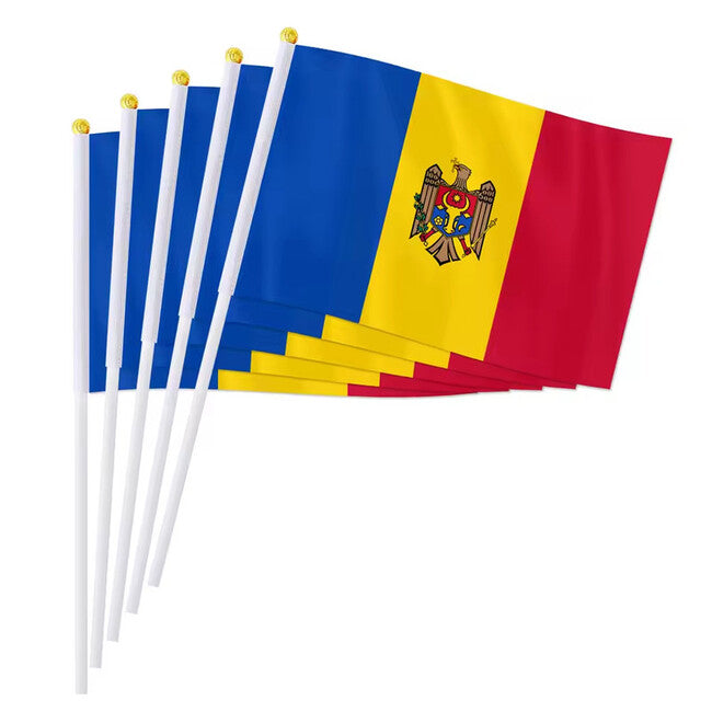 WARAGOD Waving Flag 30 x 40 cm, Moldova
