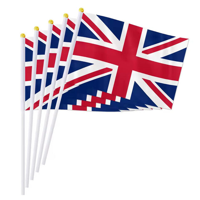 WARAGOD Waving Flag 30 x 40 cm, United Kingdom
