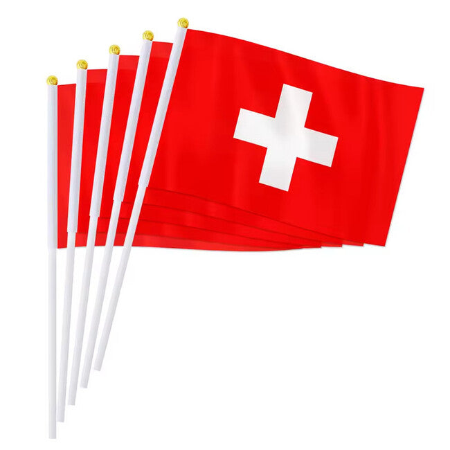 WARAGOD Waving Flag 30 x 40 cm, Switzerland