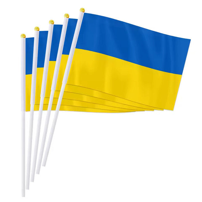 WARAGOD Waving Flag 30 x 40 cm, Ukraine