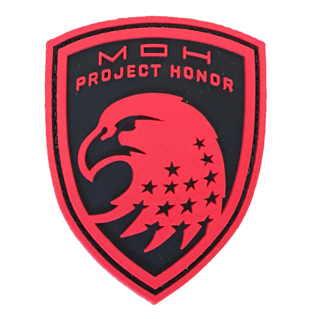WARAGOD Medal of Honor Eagle PVC Patch, Red