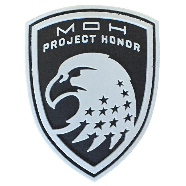 WARAGOD Medal of Honor Eagle PVC Patch, Grey