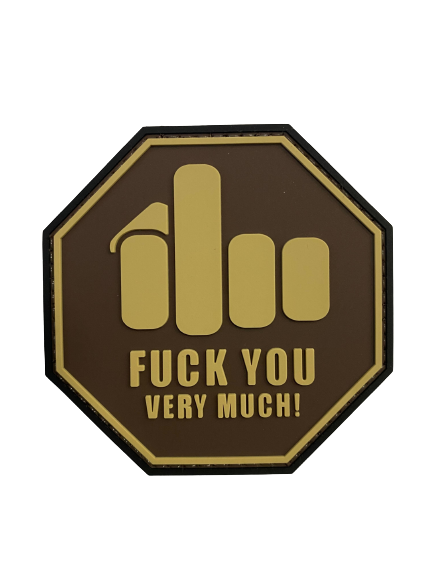 WARAGOD Middle Finger PVC Patch