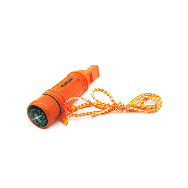 WARAGOD Multifunctional Emergency Whistle 5 in 1 Blast, Orange