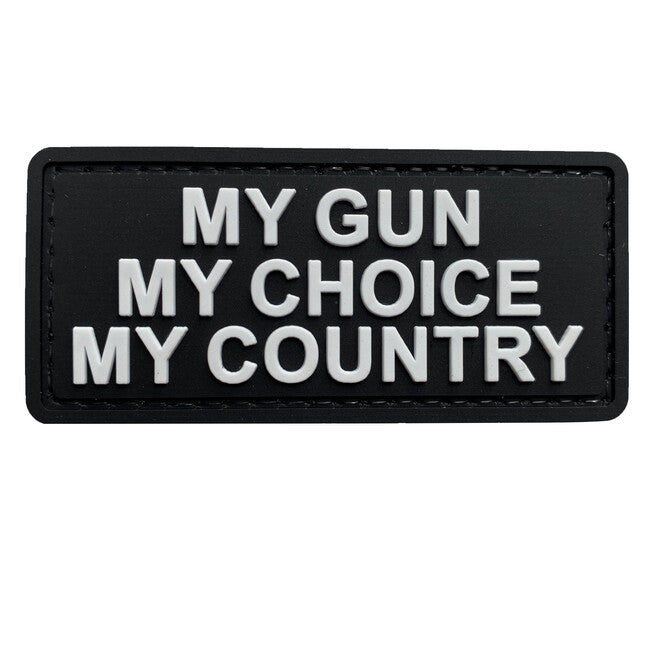WARAGOD My Gun PVC Patch, Black White