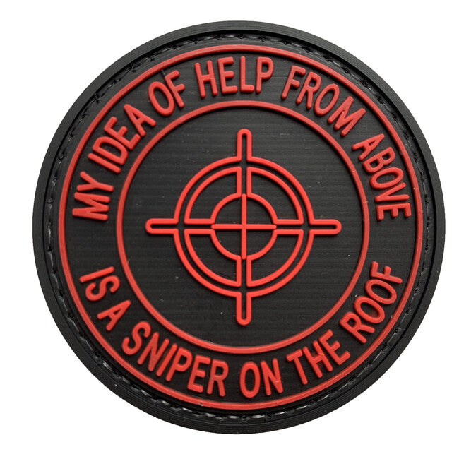 WARAGOD My Idea of Help PVC Patch, Red
