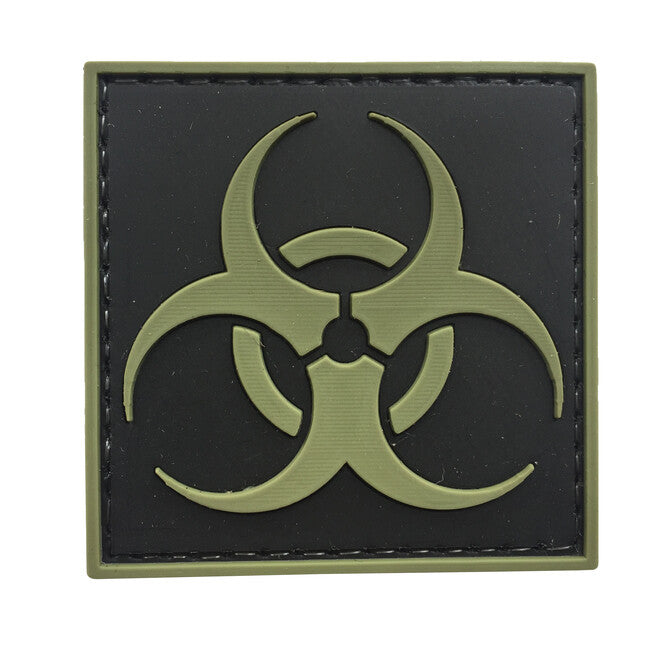 WARAGOD Biohazard Square 3D Patch Black 5x5cm