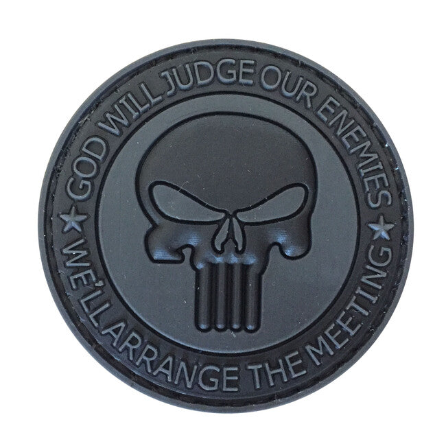 WARAGOD God Will Judge 3D Patch, Black, 5cm