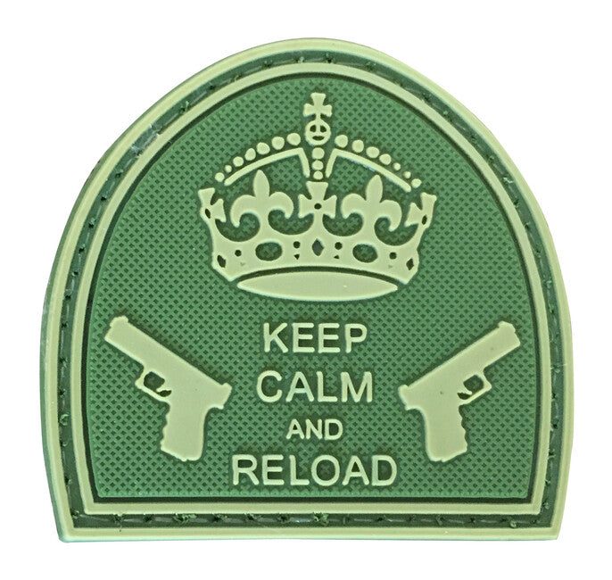 WARAGOD Keep Calm and Reload 3D Patch, Olive, 5cm