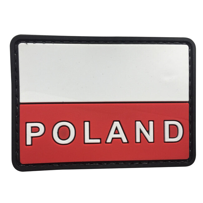 WARAGOD Nášivka 3D Poľsko text 7.5x5cm