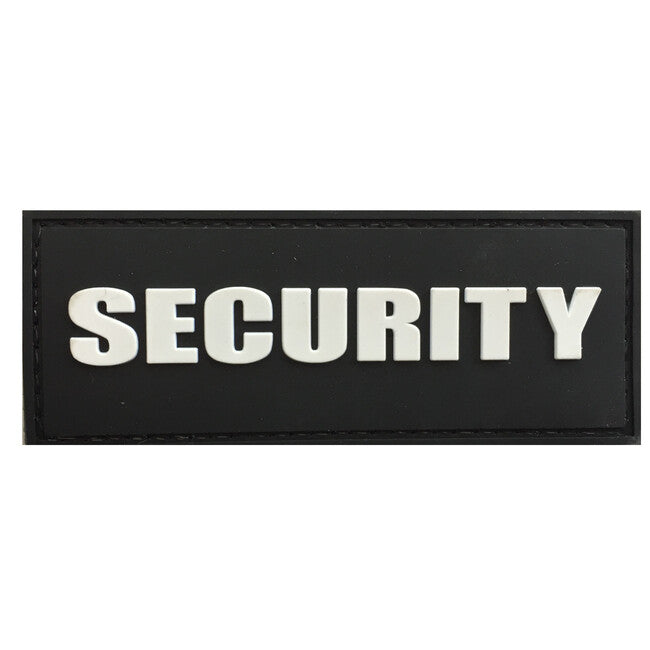 WARAGOD Security 3D Patch Black 8.8x3.4cm
