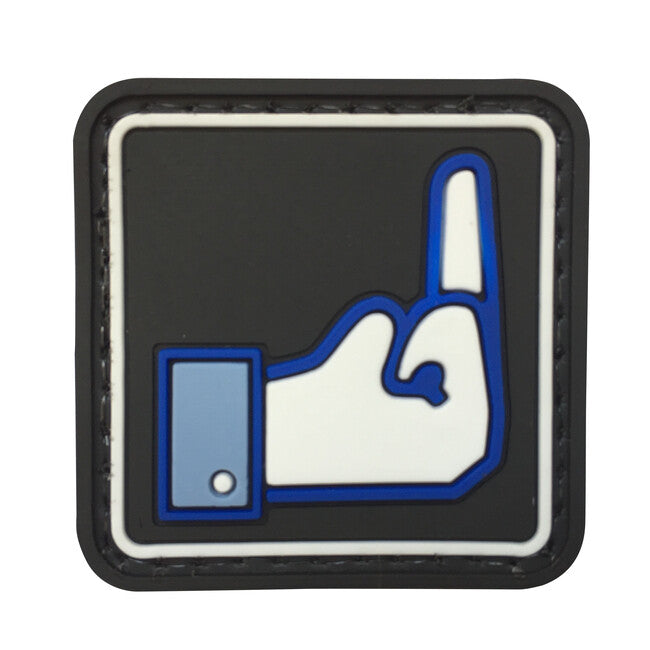 WARAGOD 3D Square Dislike Patch, Black, 4x4cm