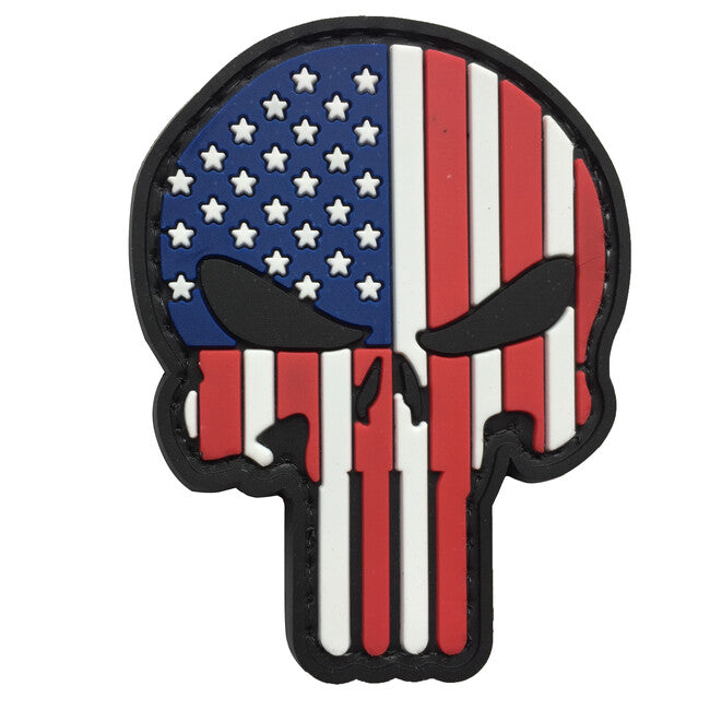 WARAGOD 3D US Patriot Punisher Patch 6x4.5cm