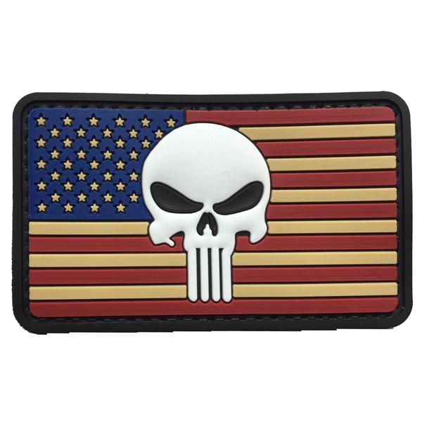 WARAGOD 3D US Punisher Patch 8.5x5cm