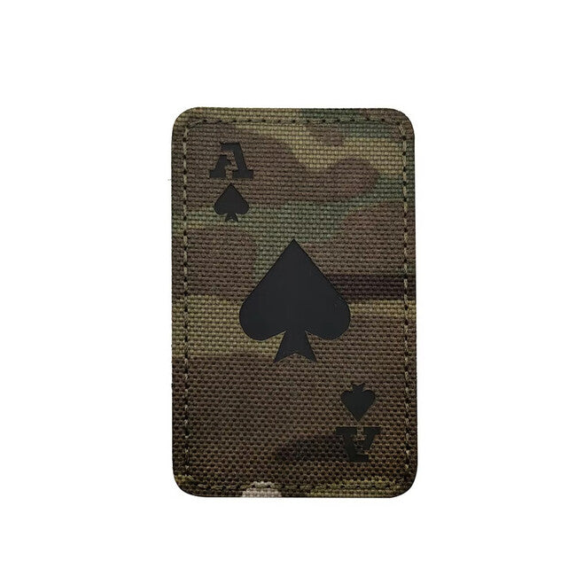 WARAGOD Patch Poker Cards Ace of Spades, Woodland
