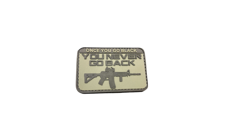 WARAGOD Once You Go Black PVC Patch, Green