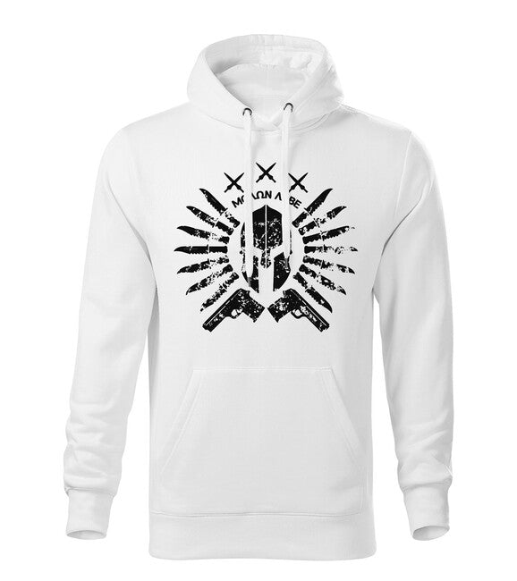 DRAGOWA Men's Ares Hoodie 320g/m2, White
