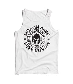 DRAGOWA men's tank top Molon Labe 160 g/m², white