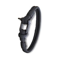 WARAGOD Paracord Bracelet Faila, Black