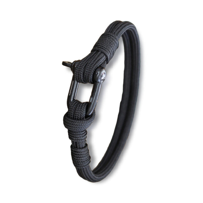 WARAGOD Paracord Bracelet Faila, Black