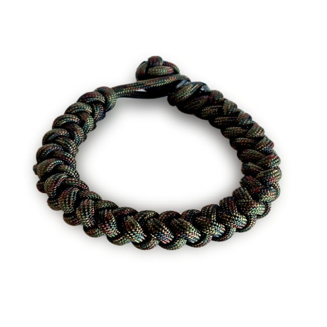 WARAGOD Paracord Bracelet with Adjustable Clasp Ectar, Camo Green