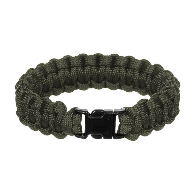 WARAGOD Paracord Bracelet with Plastic Clip Corna, Green