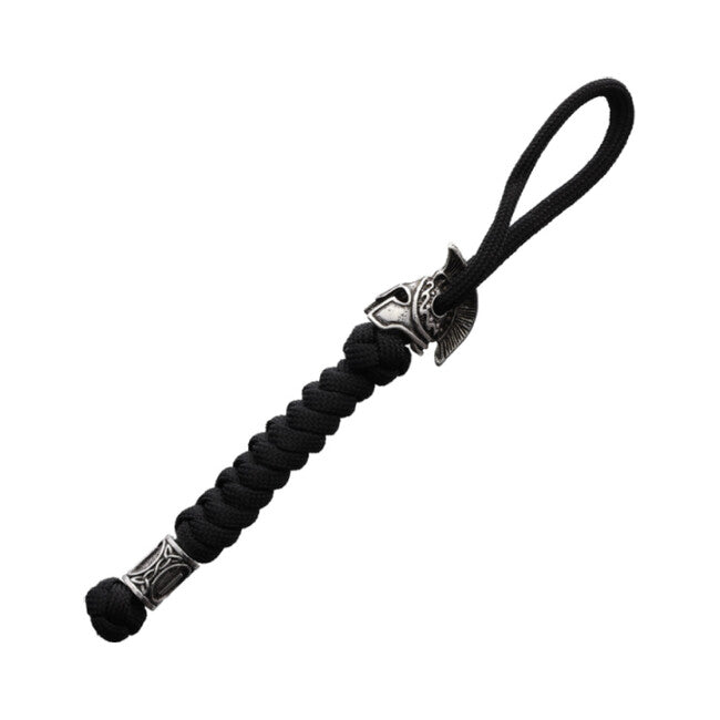 WARAGOD Paracord Spartan Keychain Nénar, Black