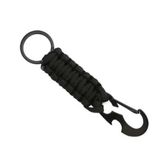 WARAGOD Paracord Survival Multifunctional Keychain 4 in 1 Sanya, Black