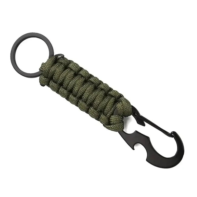 WARAGOD Paracord Survival Multifunctional Keychain 4 in 1 Sanya, Green