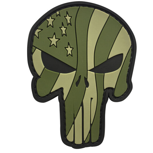 WARAGOD Punisher Waving US PVC Patch