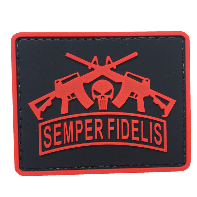 WARAGOD Semper Fidelis PVC Patch, Red